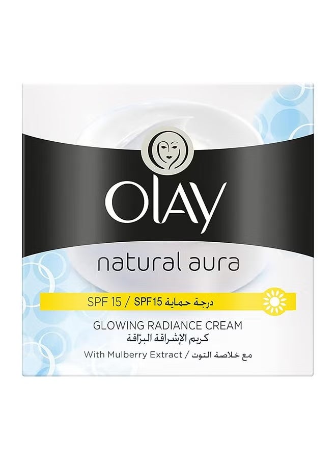 كريم ناتشورال أورا SPF 15 المتوهج والمشرق مع خلاصة التوت 50 جم