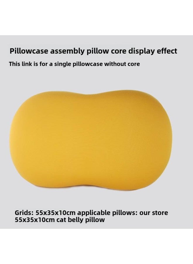 Cat Belly Pillow Pillowcase Does Not Contain Pillow Core Pillowcase Cute Cat Cat Belly Cat Belly Coat 55 × 35cm Removable And Washable-Color:Single Pillowcase [sky Blue-Specifications:35CMX55CM  - Image 5