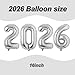 Tagberoy 2026 Balloons Silver 16 Inch 2026 Balloons Number Large 2026 Balloon Numbers for Graduation Party Decorations 2026 Balloons Graduation for Class of 2026 Decorations - Image 4
