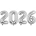 Tagberoy 2026 Balloons Silver 16 Inch 2026 Balloons Number Large 2026 Balloon Numbers for Graduation Party Decorations 2026 Balloons Graduation for Class of 2026 Decorations - Image 2