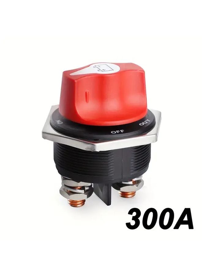 مفتاح عزل بطارية 300 أمبير 12 فولت، قاطع طاقة دوار للشاحنات الترفيهية والدراجات النارية والشاحنات والقوارب - Image 1
