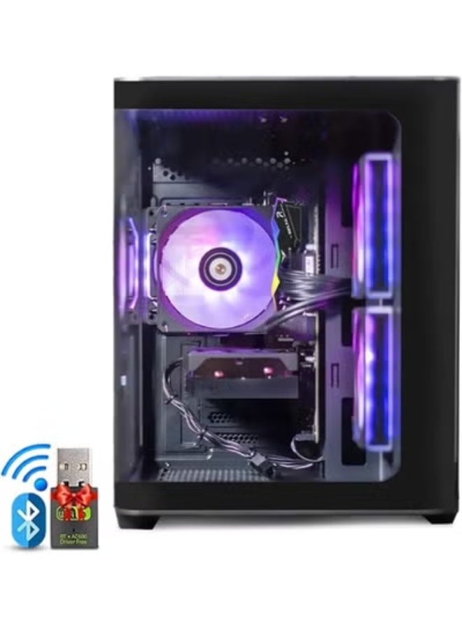 بي سي ألعاب، i5 14400F، RTX 3060، 16 جيجابايت، SSD 1 تيرابايت، ويندوز 11، PCD ليجيند 3G للألعاب أسود، A - Image 1
