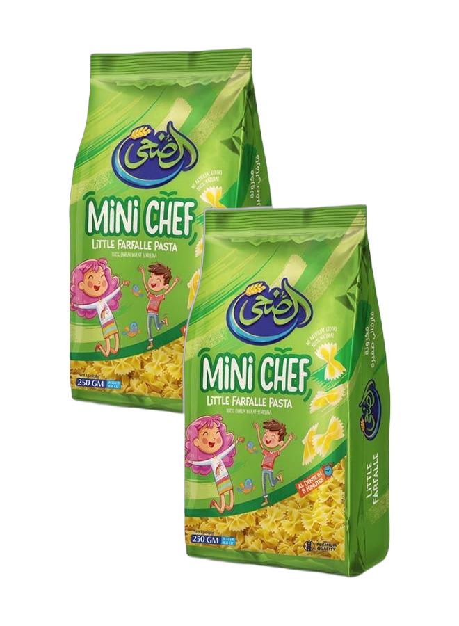 AL DOHA Mini Chef Little Farfalle Pasta 250 gm (Pack of 2) - Image 1