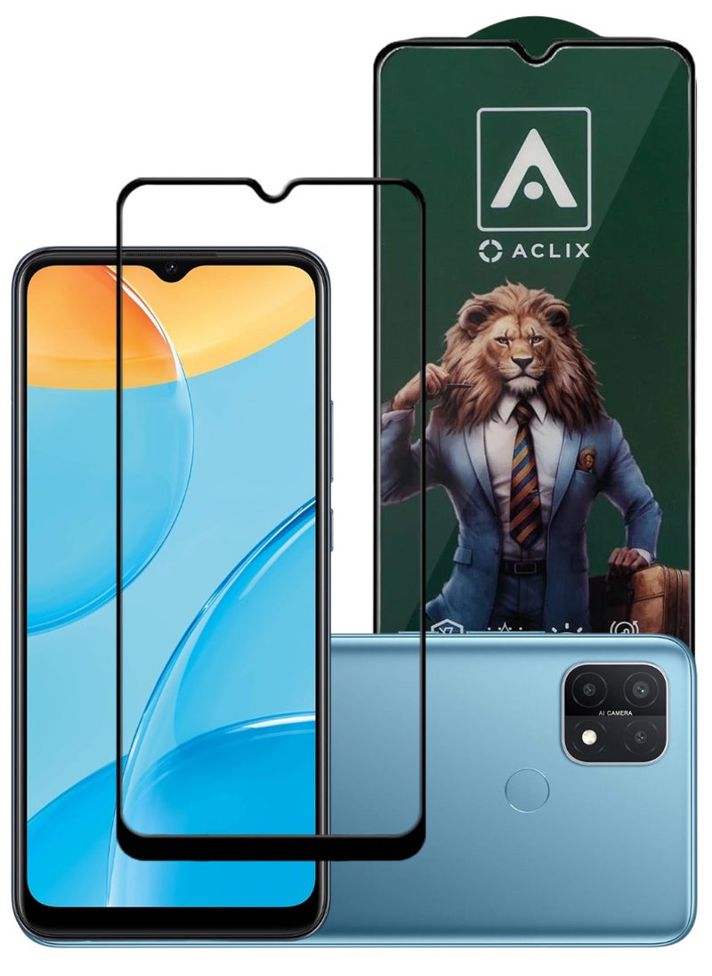 ACLIX Antistatic ESD Dustproof Premium Quality High Definition Tempered Glass Screen Protector Designed For Oppo A15 - Image 1