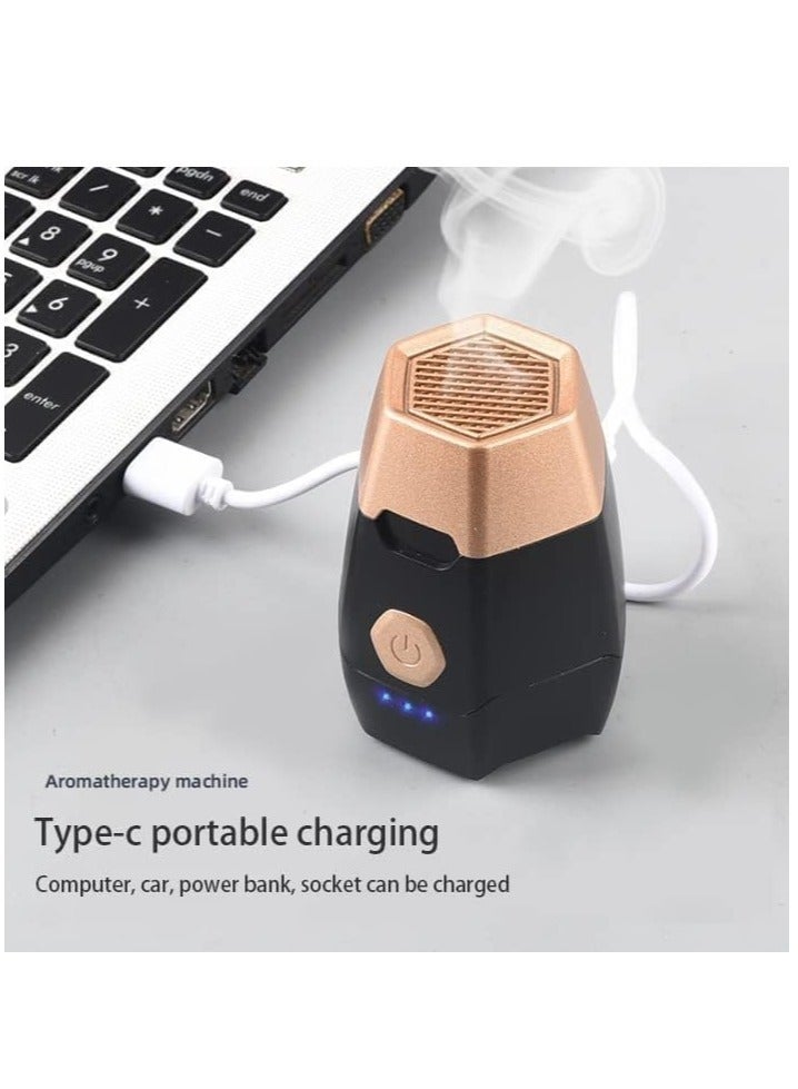 Bukhoor Well-designed aroma diffuser, electronic incense burner, portable smart aroma diffuser, car mini aroma diffuser, safe and intimate (black)  - Image 3