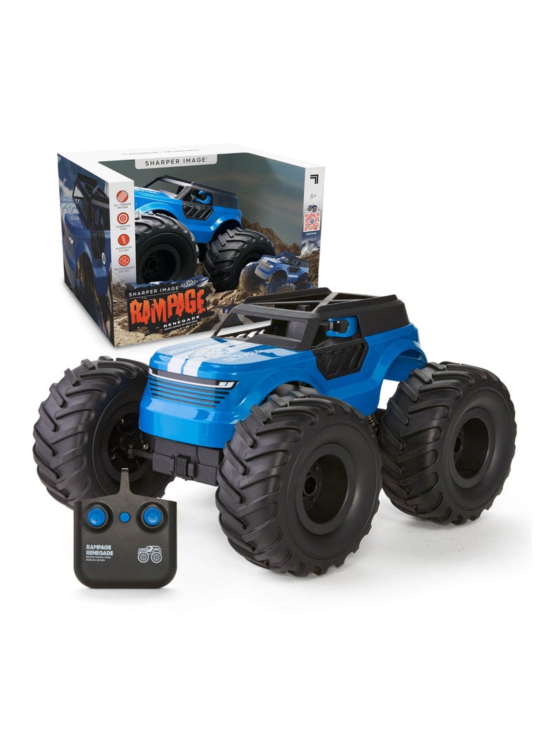 Sharper Image Sharper Image Rampage Renegade Remote Control Off-Road Monster Truck, All-Terrain Oversized Tires Suspension System RC Toy  - Image 1