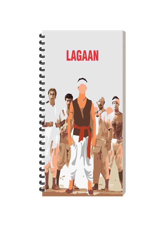 ESCAPER Bollywood Dialogue Diary A5 Size 160 Ruled Pages Spiral Diary for Office, Travel & Personal Use, Students Stationery Notebook for Gifting, Designer Writing Notepad (1, Lagaan) - Image 1
