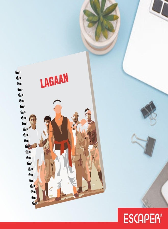 ESCAPER Bollywood Dialogue Diary A5 Size 160 Ruled Pages Spiral Diary for Office, Travel & Personal Use, Students Stationery Notebook for Gifting, Designer Writing Notepad (1, Lagaan) - Image 5