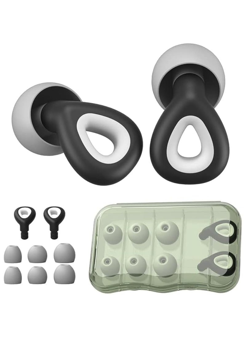 CMGTYYD - Advanced Ear Plugs for Noise Reduction, Super Soft Comfortable Silicone, Reusable Hearing Protection in Flexible Silicone Multi-Size, Hearing Protection for Sleep & Focus – 30dB Noise Cancelling - Image 1