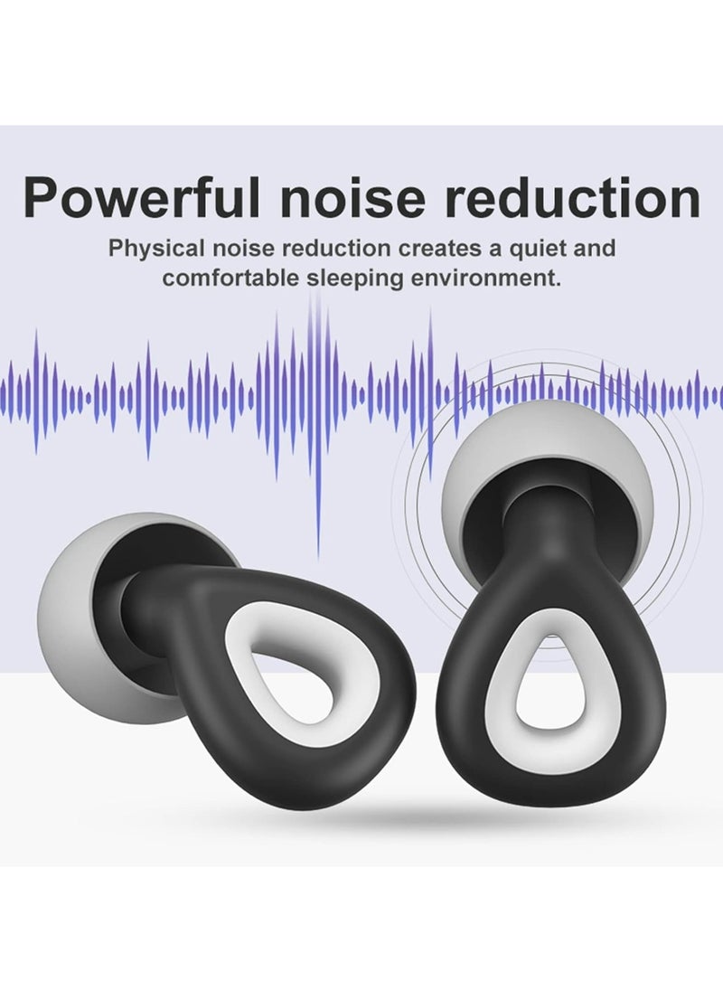 CMGTYYD - Advanced Ear Plugs for Noise Reduction, Super Soft Comfortable Silicone, Reusable Hearing Protection in Flexible Silicone Multi-Size, Hearing Protection for Sleep & Focus – 30dB Noise Cancelling - Image 1