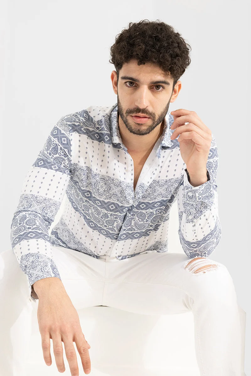 SNITCH Boho Art White Shirt