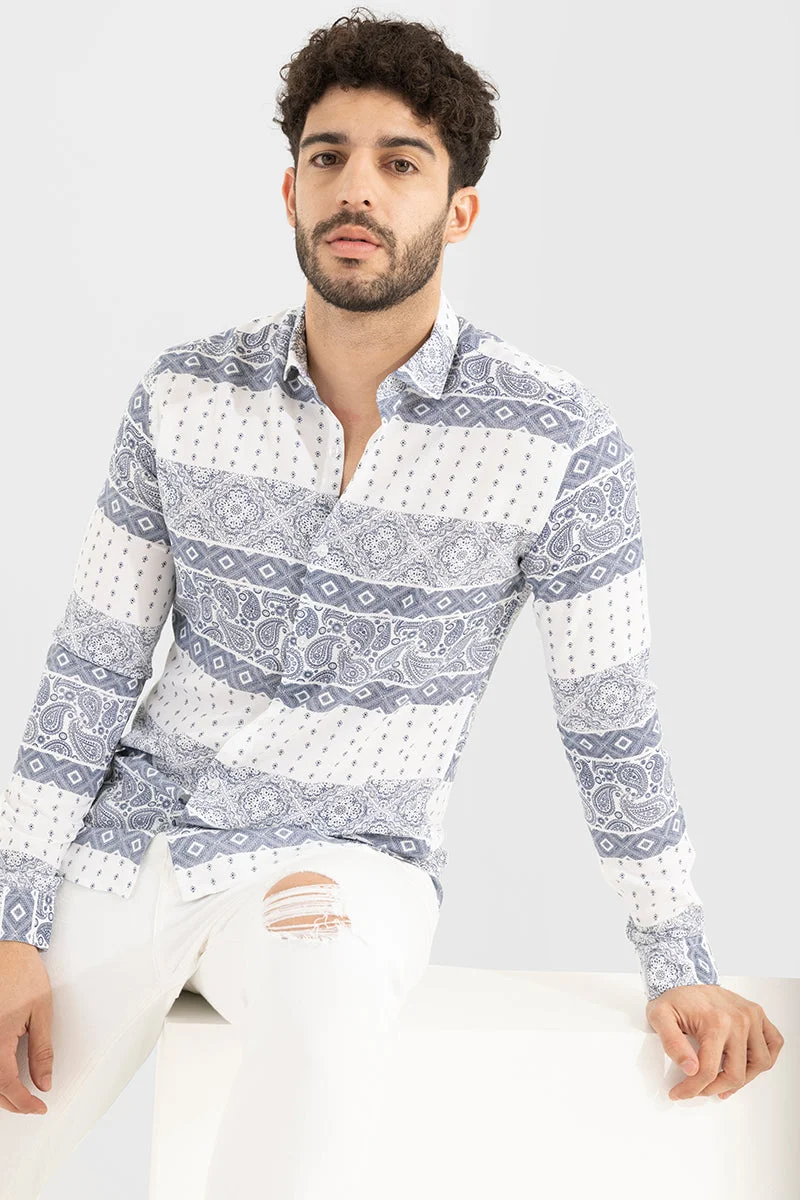 SNITCH Boho Art White Shirt