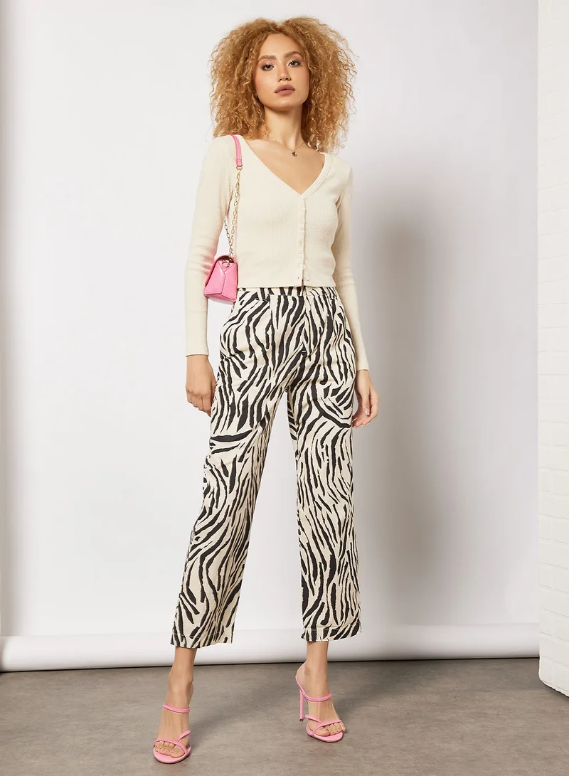 Pimkie Ribbed Button Top