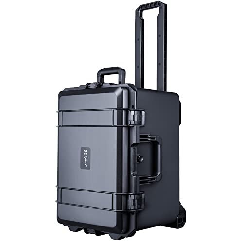 Lykus HC-5230 Large Waterproof Hard Case with Wheels and Customizable Foam, Interior Size 20.5x14.2x13.6 inch, Suitable for cameras, lenses, electronic equipment and more - Image 1