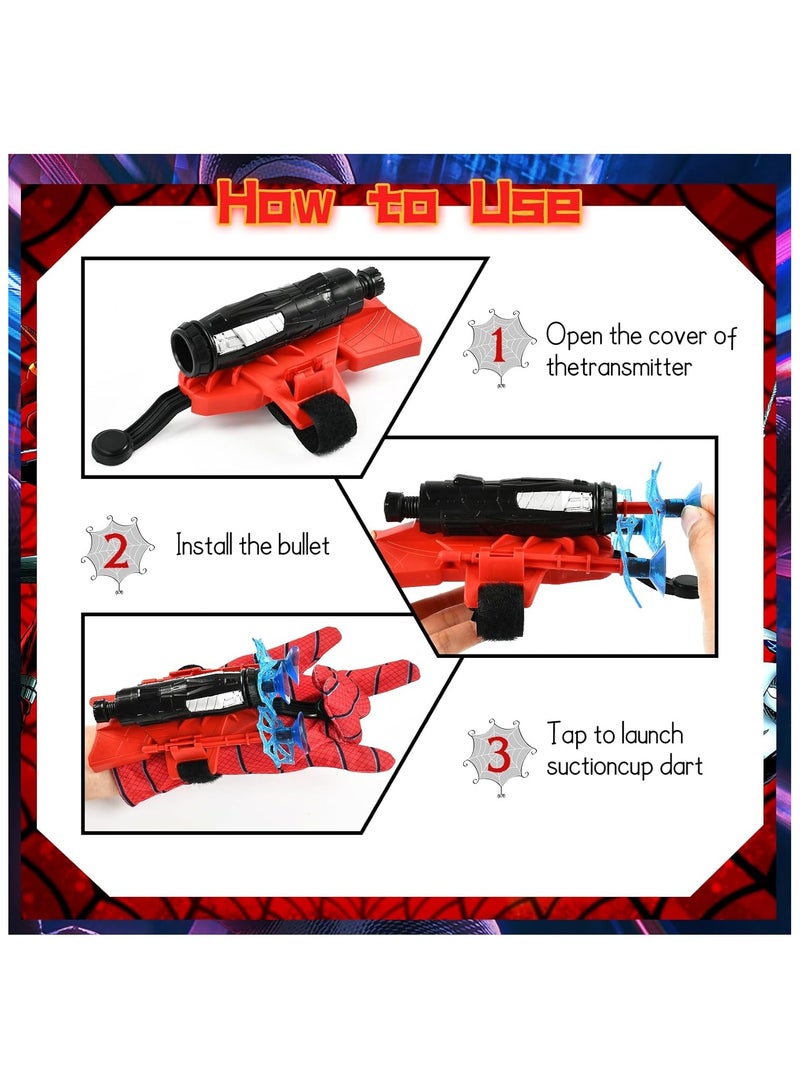 Spider Launcher Glove, Kids Spider Hero Gloves, Spiderman Toy Glove, Spiderman Web Shooter, Launcher Toy, Wrist Toy Set, Cosplay Glove Launcher  - Image 3