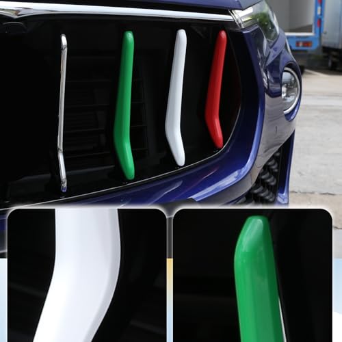 LLKUANG Front Grill Decoration Strips Trim Compatible with Maserati Levante 2016 2017 2018 2019 2020 2021 Car Grille Insert Trims 3PCS - Image 5