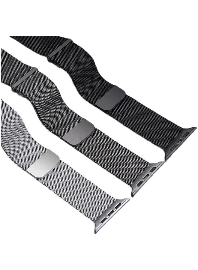 BHO Apple Watch Band Compatible With Apple Watch S10/S9/Se/Ultra2, Milanese Loop, Iwatch S8/7/6/5/4, Metal Stainless Steel Band - Image 2