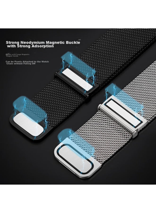 Bho Apple Watch Band Compatible With Apple Watch S10/s9/se/ultra2, Milanese Loop, Iwatch S8/7/6/5/4, Metal Stainless Steel Band - Image 3