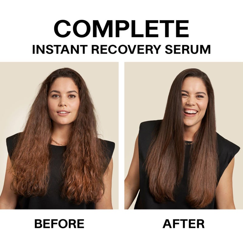JVN Complete Instant Recovery Hair Serum, 3.4 Fl Oz, Frizz Fighting, Heat Protectant, Hair Smoothing Cream Strengthens & Repairs Damage, Silicone Free - Image 2