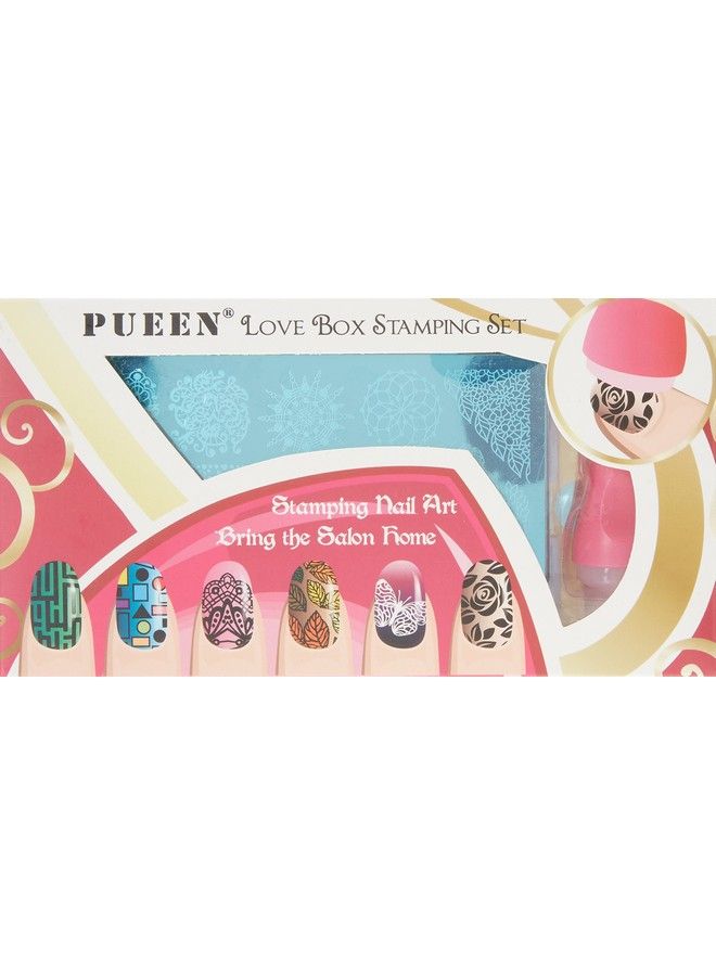 PUEEN Nail Art Stamping Love Box I 4 Lover Collection Plates 125X65Mm Unique Nailart Polish Stamping Manicure Image Plate Accessories Kit Bh000576 - Image 3