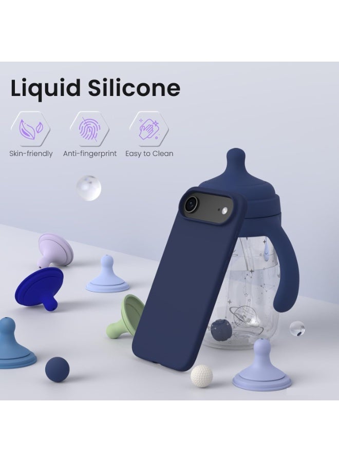 Case for iPhone 17 Air Soft Liquid Silicone Gel Case Full Body Shockproof Protection Matte Finish Cover Soft Microfiber Lining Cushion Slim Back Case for iPhone 17 Air - Image 5