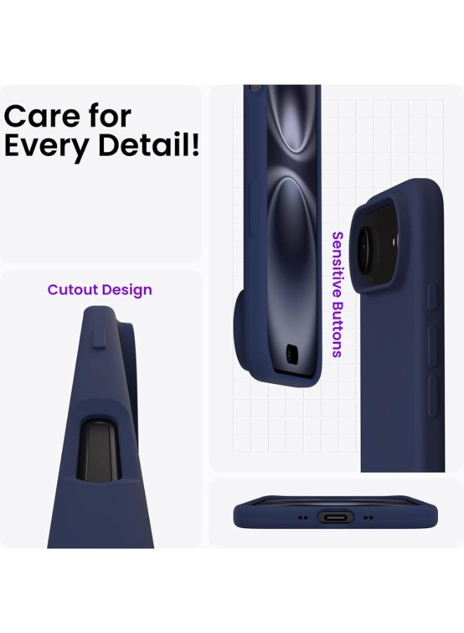 Case for iPhone 17 Air Soft Liquid Silicone Gel Case Full Body Shockproof Protection Matte Finish Cover Soft Microfiber Lining Cushion Slim Back Case for iPhone 17 Air - Image 4