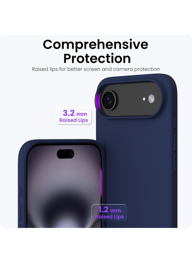 Case for iPhone 17 Air Soft Liquid Silicone Gel Case Full Body Shockproof Protection Matte Finish Cover Soft Microfiber Lining Cushion Slim Back Case for iPhone 17 Air - Image 3