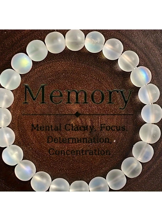 Goolsky One 8mm Frosted Moonlight Bracelet, Simple and Elegant Couple Style Hand Chain, Vacation Style - Image 1