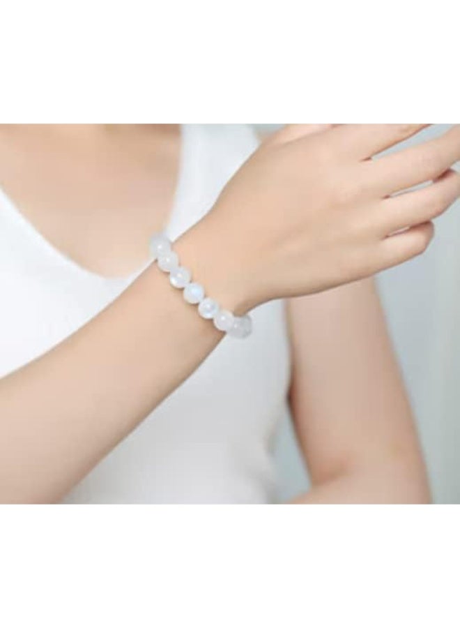 Goolsky One 8mm Frosted Moonlight Bracelet, Simple and Elegant Couple Style Hand Chain, Vacation Style - Image 2