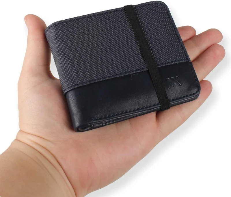 My Valice Men's Leather Wallet and Card Holder 1902 Navy Blue