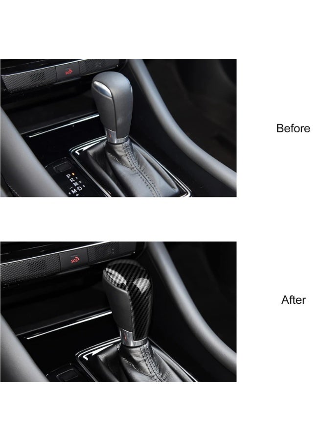 غطاء مقبض ناقل الحركة من ألياف الكربون ABS متوافق مع مازدا CX-5 CX-9 CX-3 6 3 - Image 2