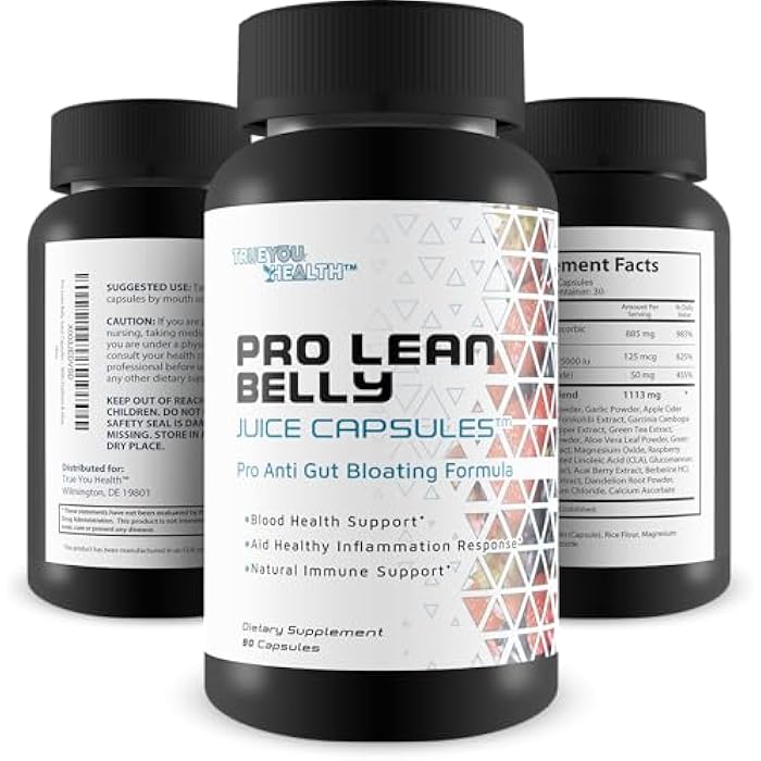 Pro Lean Belly Juice Capsules - Daily Cleanse Supplement - Support Digestive Health, Immune Health, Regularity, & Overall Wellness - Detox Cleanse - Aid Improved Health & Energy - With Psyllium & Aloe - Image 4