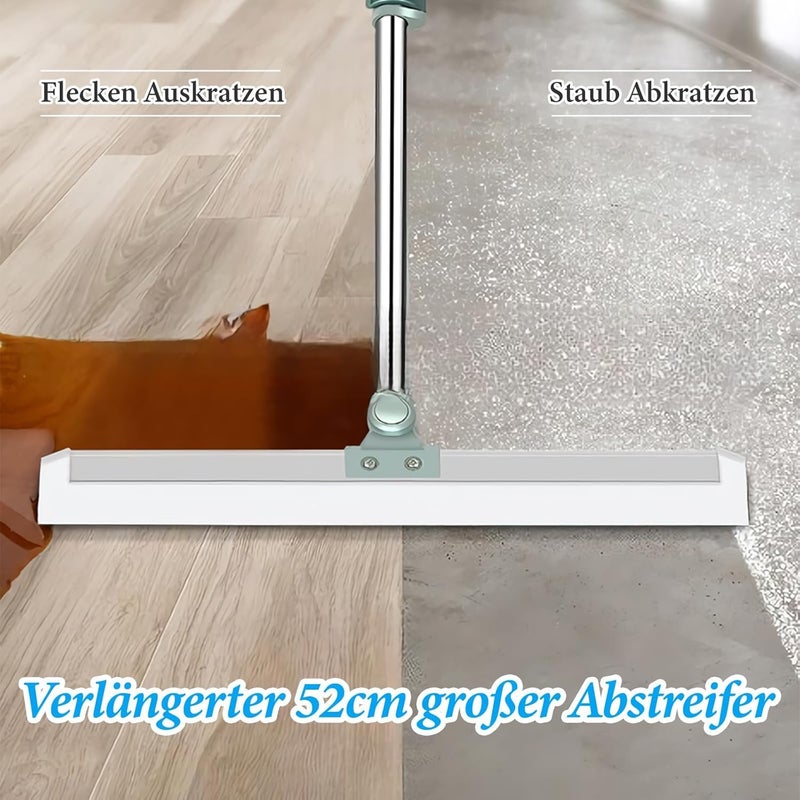 KASTWAVE Single & bulk storage compatible Floor Mop Broom Window Squeegee, Squeegee Shower Floor, with Telescopic Handle(74-120 cm), Water Wiper Window Glass Sweep Brush, Squeegee for Bathroom Floors, Windows, Mirrors, Pet Hair Daily universal pick - Image 2