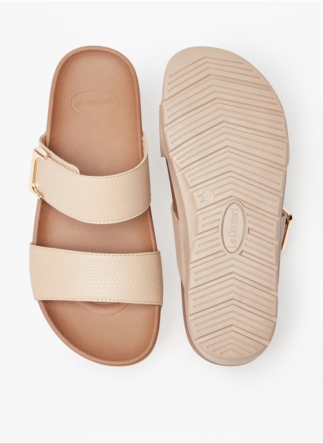 Le Confort Women's Textured Slip-On Sandals  - Image 4