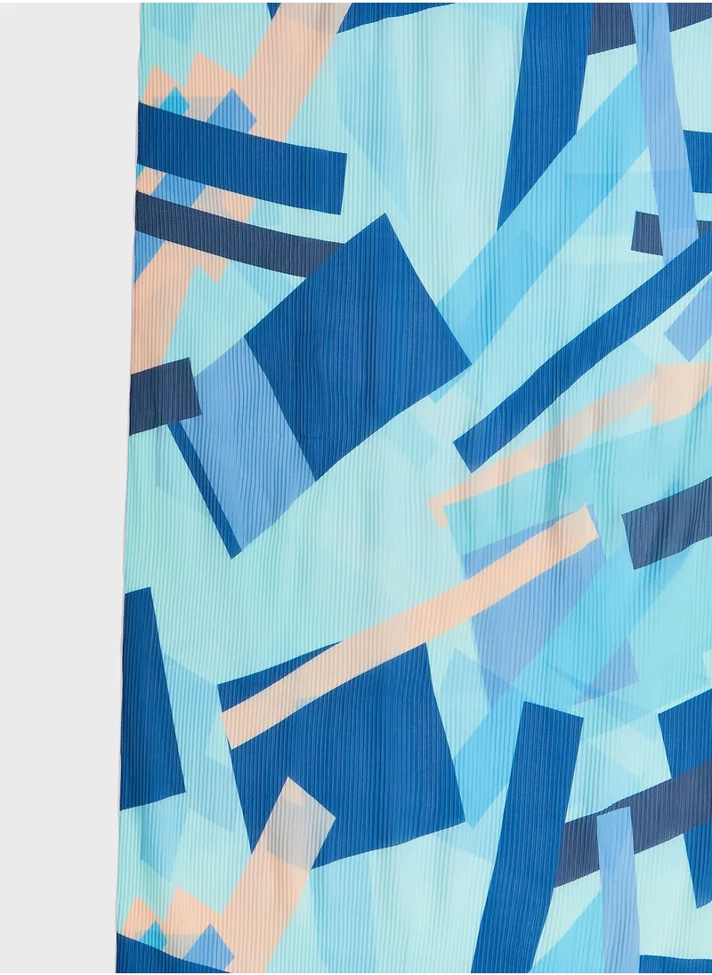 ELLA Pleated Chiffon Long Scarf
