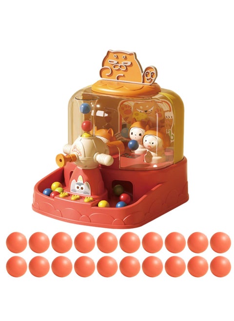 "Claw Machine with Balls, an exciting game that combines challenge and fun! Enjoy the experience of fishing out plush toys using balls to align them inside the machine, enhanced with light and sound effects for extra joy. It's the perfect game to help children develop their fine motor skills while having fun!"