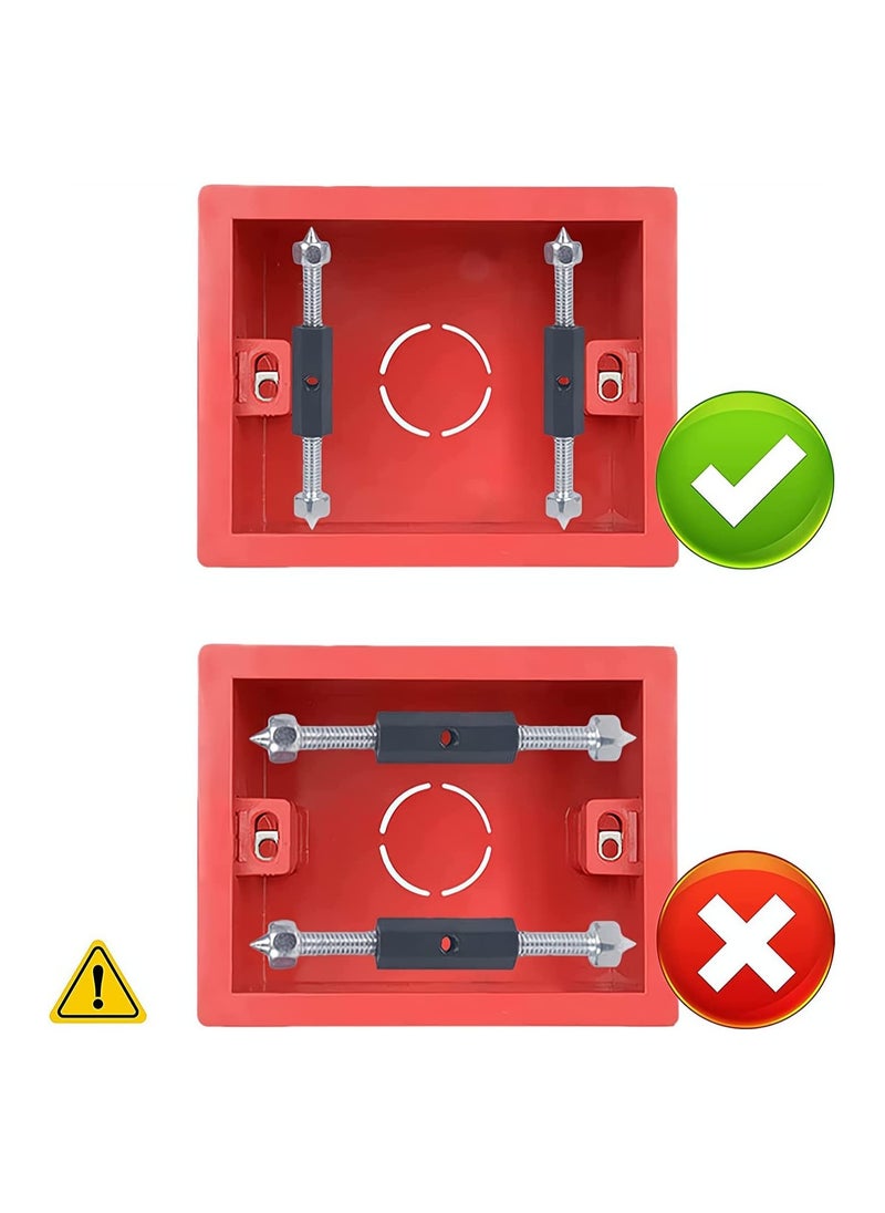 SYOSI - Junction Box Repairer, 86 Type Junction Box Cassette Repair Device Screwdriver Repair Tool Kit for Fix Wonky And Sunken Outlets, Electrical Box Repair, 10 Screws and 1 Wrench (Black) - Image 1