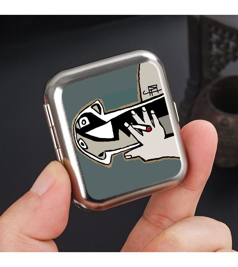 Metallic Color Portable Mini Ashtray For Car Outdoor Smoking Accessories - Image 3