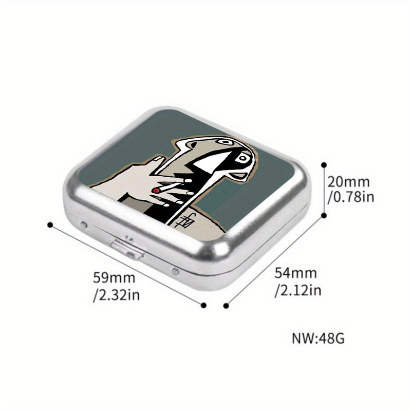 Metallic Color Portable Mini Ashtray For Car Outdoor Smoking Accessories - Image 2