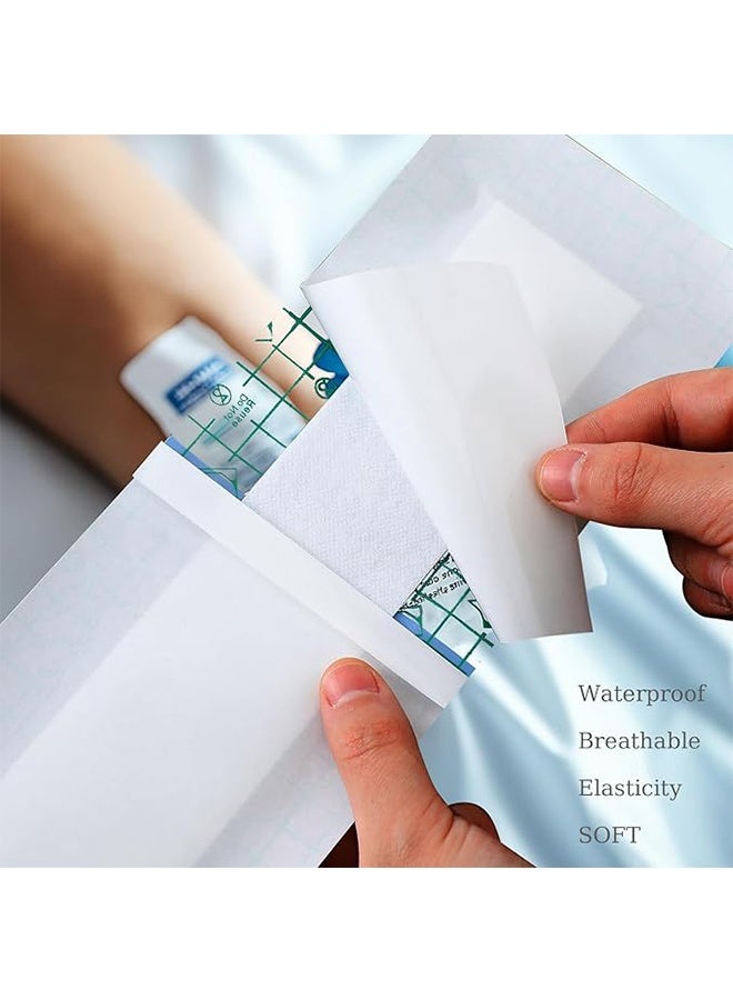 5 Pcs Waterproof Surgical Dressings, Transparent Adhesive Bandages for Wound Care, Post-Surgery Incision Protection (Knee, C-Section, Spinal, etc.), Breathable & Elastic Medical Tape, 10*30cm - Image 4