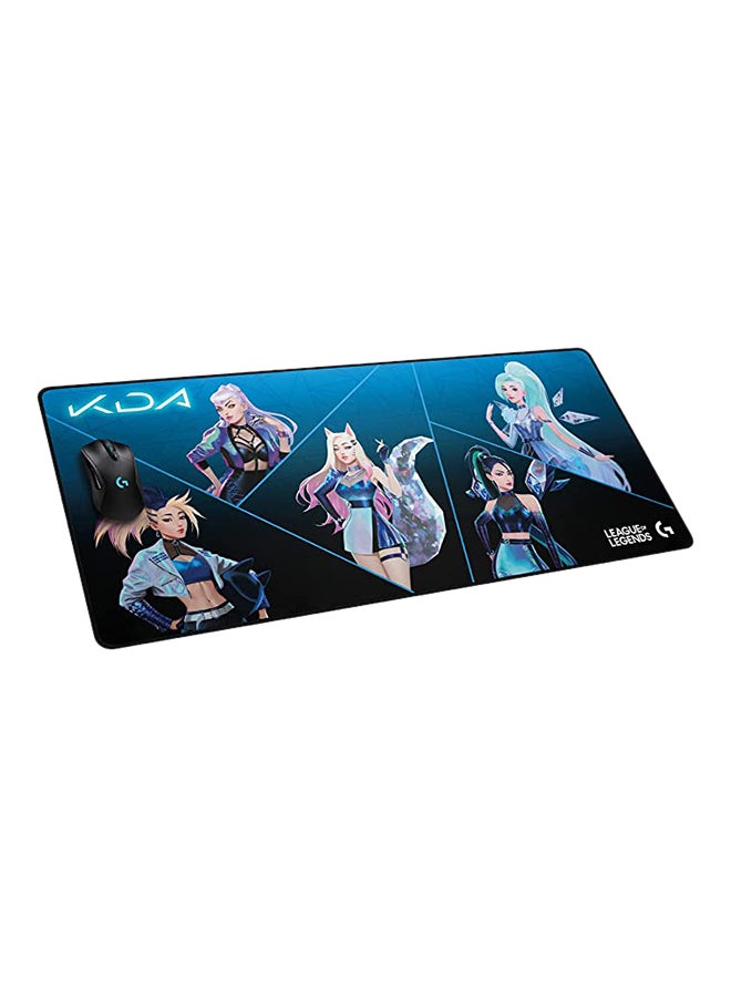 Logitech G840 K/DA XL Cloth Gaming Mouse Pad, 3 mm Thin Pad, Stable Rubber Base, Official League of Legends Gaming Gear - Image 2