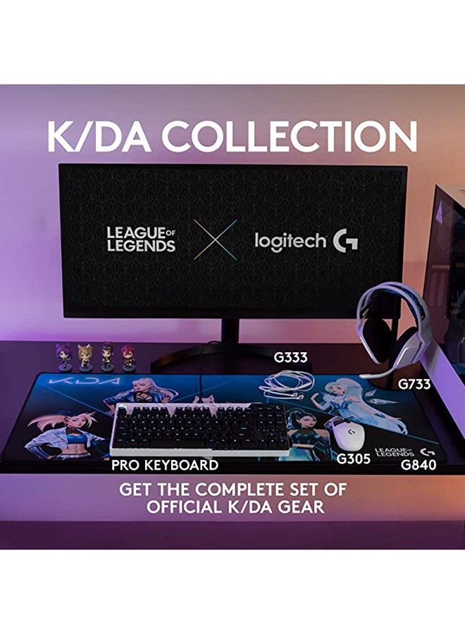 Logitech G840 K/DA XL Cloth Gaming Mouse Pad, 3 mm Thin Pad, Stable Rubber Base, Official League of Legends Gaming Gear - Image 5
