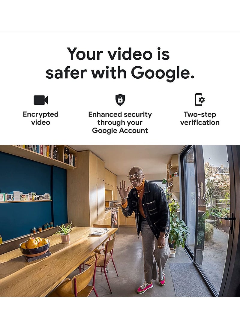 Google - Google Nest Cam 2nd Generation Indoor Wired GA01998-US Snow - Image 1