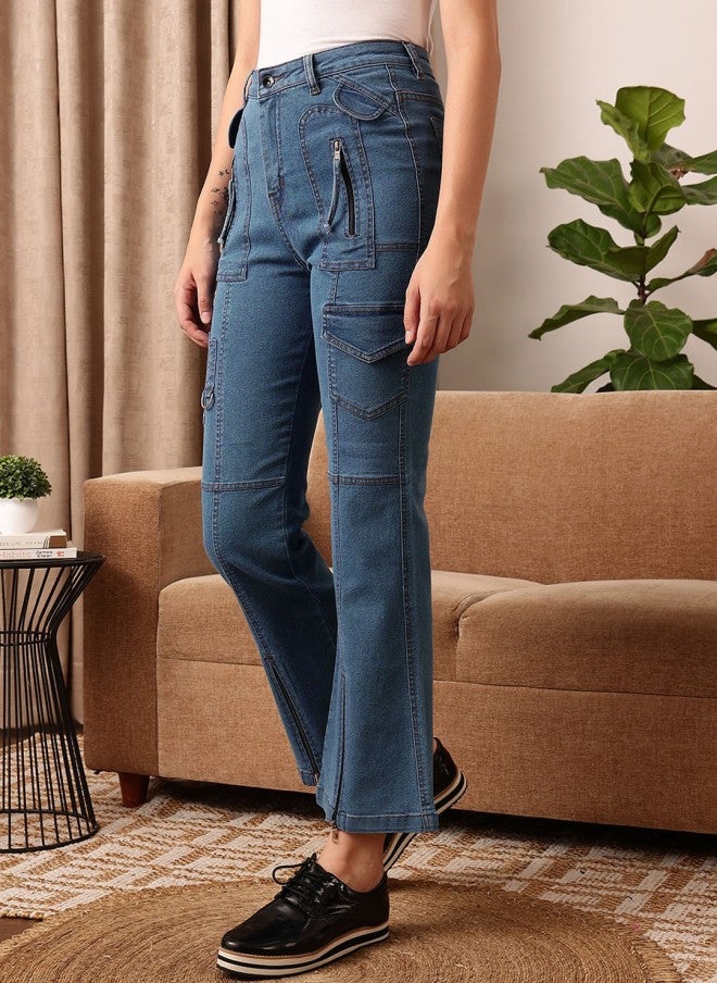 STREET 9 Comfort Bootcut Cropped Jeans for Women - Image 2