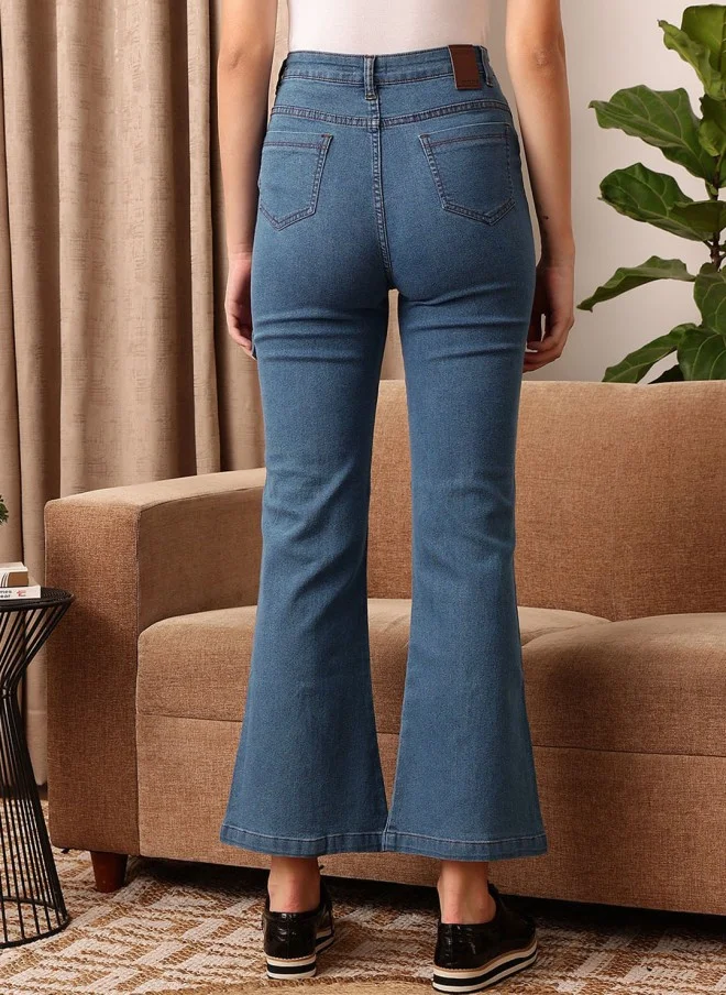 STREET 9 Comfort Bootcut Cropped Jeans for Women