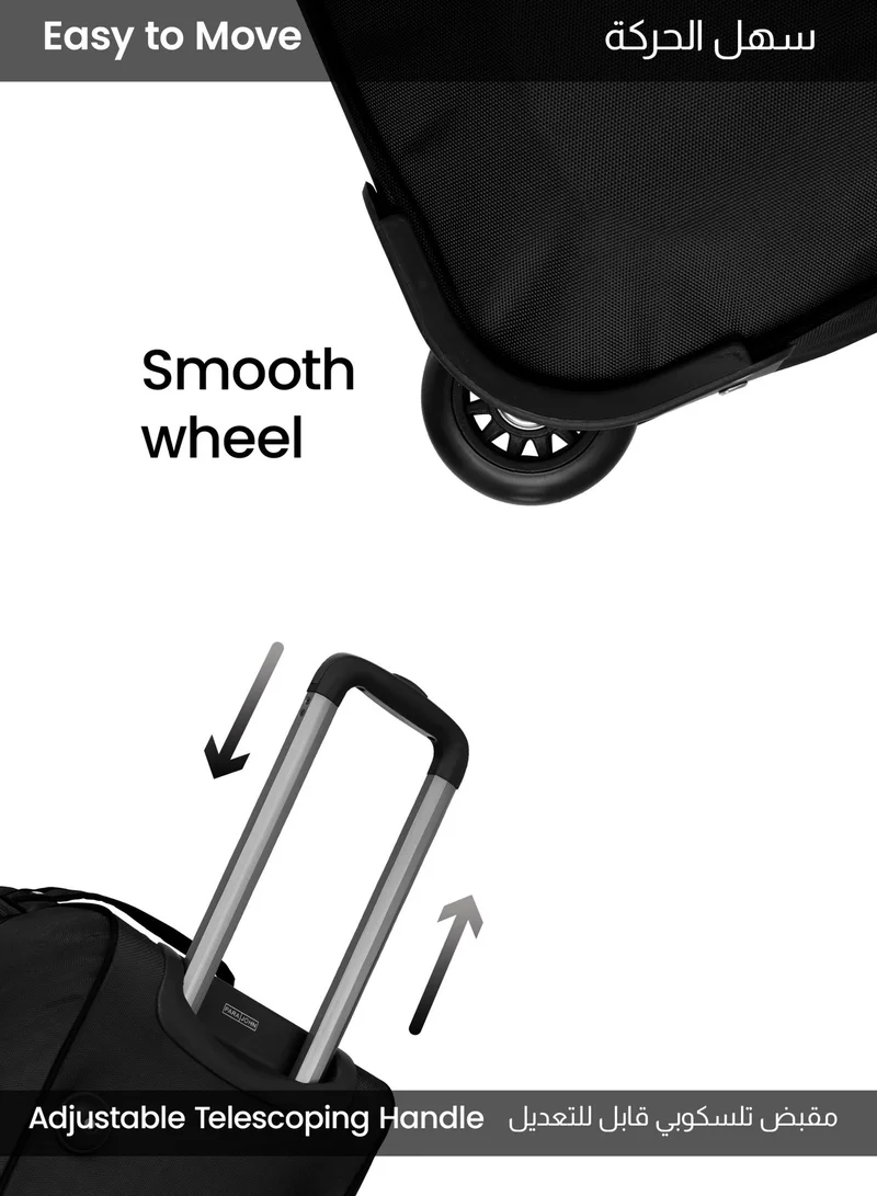 بارا جون طقم حقائب دافل للسفر Para John Carry Max مكون من 3 قطع – حقائب نايلون بعجلتين قابلة للتوسيع (20 و24 و28 بوصة)