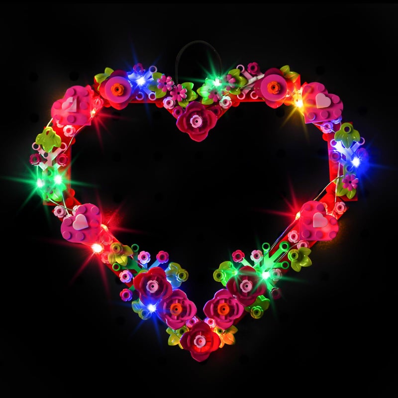 Hilighting Upgraded Led Light Kit Compatible with Lego Heart Ornament Building Set Lights Decoration Compatible with Lego 40638 Great Gift for Valentines Day Model Not Included - Image 3