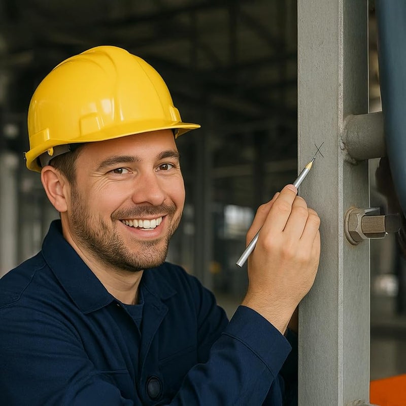 Silver Lead Carpenter Marking Pencils 100 Pcs 17 4 Cm Wood Body For Metal Welding Electrical Automotive - Image 3