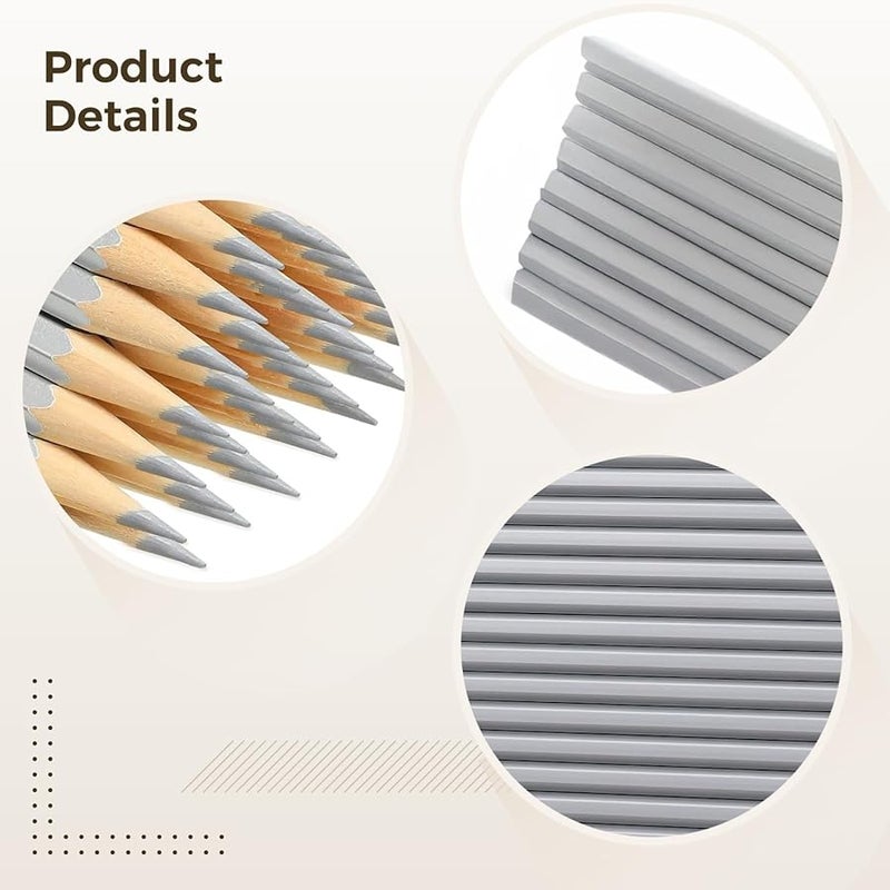 Silver Lead Carpenter Marking Pencils 100 Pcs 17 4 Cm Wood Body For Metal Welding Electrical Automotive - Image 5