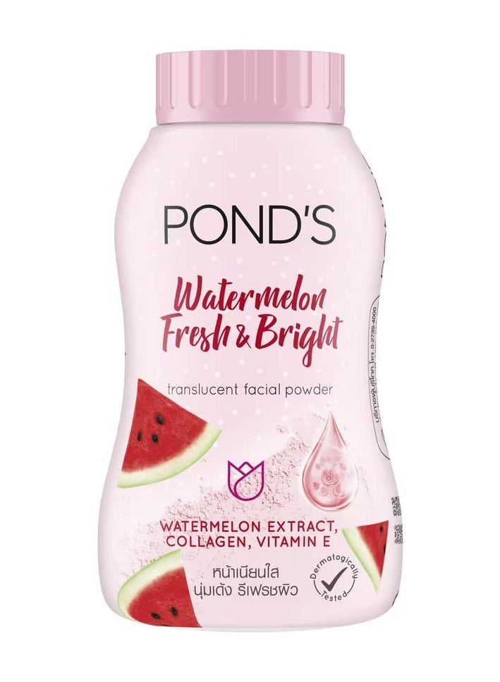 بوندز بودرة الوجه الشفافة المنعشة والمشرقة بالبطيخ من بوندس - غنية بالكولاجين وفيتامين هـ